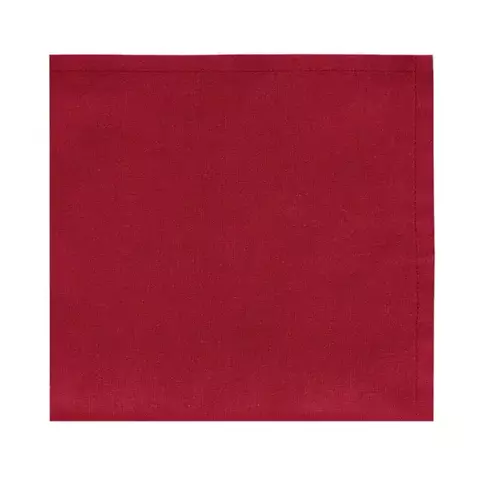 GUARDANAPO DE TECIDO HOME VERMELHO 45x45CM - CONJUNTO COM 4
