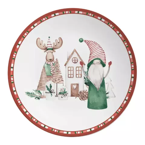 PRATO RASO ENCANTO NATALINO - CONJUNTO COM 2