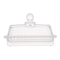 MANTEIGUEIRA COM TAMPA PEARL 17x10,5x10CM - comprar online