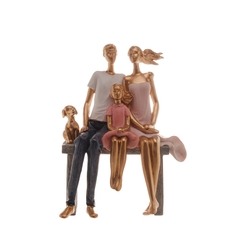 FIGURA DECORATIVA RESINA FAMÍLIA 17x9x23CM na internet