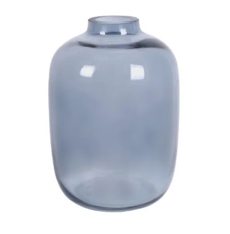 VASO DE VIDRO AZUL GRANDE