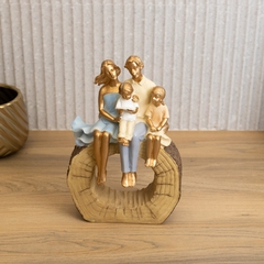 FIGURA DECORATIVA RESINA FAMÍLIA 18x8x27cm - loja online