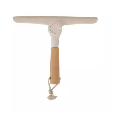 RODO DE PIA DOBRÁVEL COM CABO DE BAMBU BRANCO