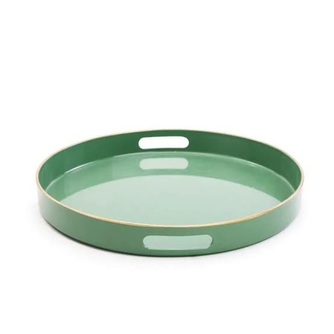 BANDEJA REDONDA VERDE 35CM