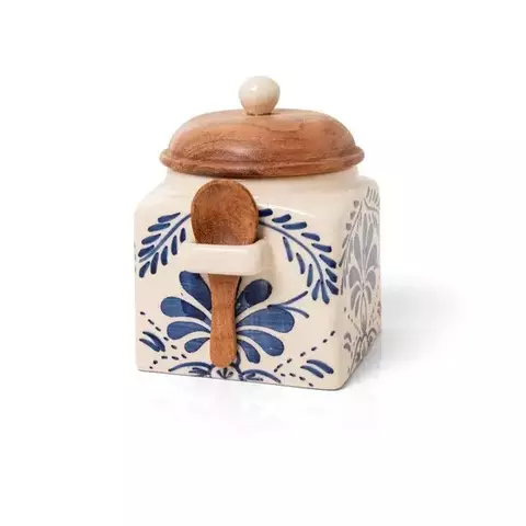 POTE COM TAMPA E COLHER VERSAILLES NARCISO
