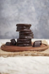 Alfajor sablée bañado en chocolate