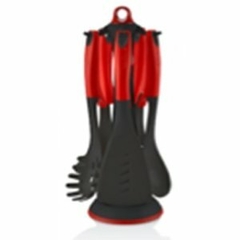 Soporte con 5 utensilios para cocina
