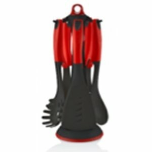 Soporte con 5 utensilios para cocina