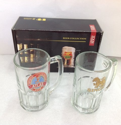Set x2 Jarros de Chopp Con Diseño.
