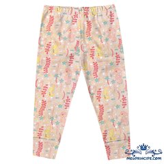 calça bebe menina suedine estampada