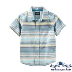 Camisa Juvenil Manga Curta Listrada