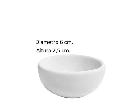 Cocota 6 cm mantequera Porcelana Ceramica blanca