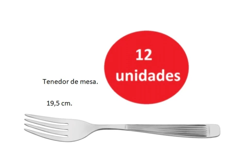 $810- Tenedor de mesa Acero inoxidable