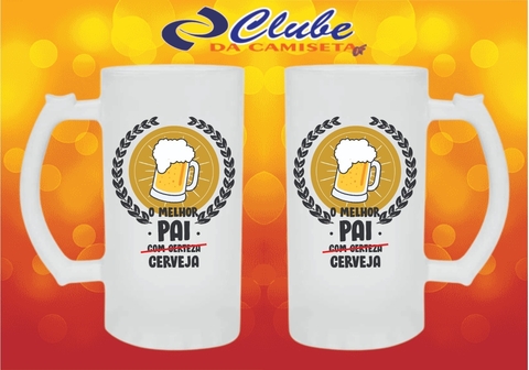 Caneca de Chopp Melhor Pai com Cerveja