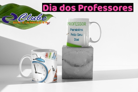 Caneca de Porcelana Personalizada - Professor Parabéns Pelo Seu Dia