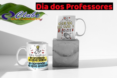 Caneca de Porcelana Personalizada - Obrigada por fazer a diferença