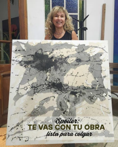 Workshop Arte Abstracto: asfáltica-chorreados-textura