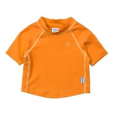 TALLE ÚNICO M 12 MESES - 8 a 10 kilos - REMERA NARANJA MANGA CORTA + PROTECCIÓN FILTRO UPF 50+ IPLAY