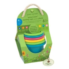 JUGUETE ECOLÓGICO TAZAS FLOTANTES HECHAS DE PLANTAS + IPLAY USA . FOMENTA EL APRENDIZAJE
