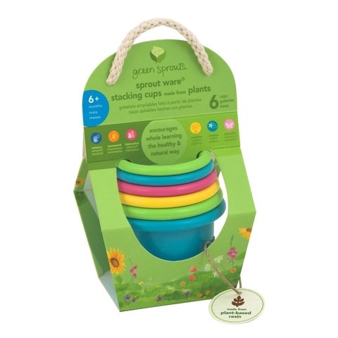 JUGUETE ECOLÓGICO TAZAS FLOTANTES HECHAS DE PLANTAS + IPLAY USA . FOMENTA EL APRENDIZAJE