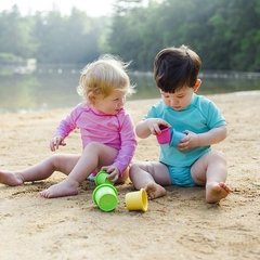 JUGUETE ECOLÓGICO TAZAS FLOTANTES HECHAS DE PLANTAS + IPLAY USA . FOMENTA EL APRENDIZAJE en internet