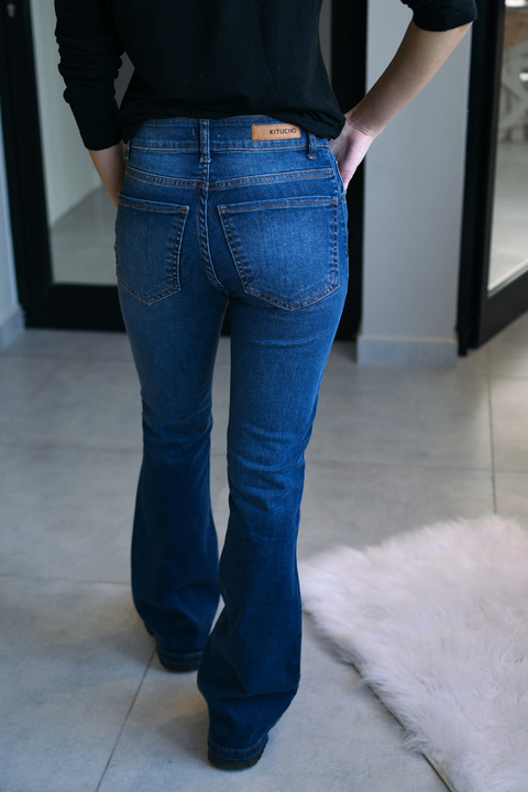 Jean Semi Oxford Azul