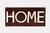 Cartel de chapa HOME