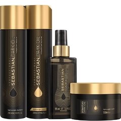 Kit Shampoo e Condicionador 250ml + Máscara 150ml + Óleo 95ml Sebastian Dark Oil