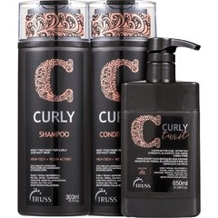 Kit Shampoo e Condicionador 2x300ml + Leave-In 650ml Curly Truss