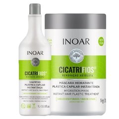 Kit Shampoo + Máscara Cicatrifios 2x1000ml Inoar
