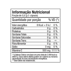 Vitamina C Ácido Ascórbico 60 Cápsulas Clean Fitoway - comprar online