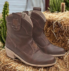 Mod. Texana Baja - Estrellita Eco Chocolate - Talles 26 al 40 - comprar online