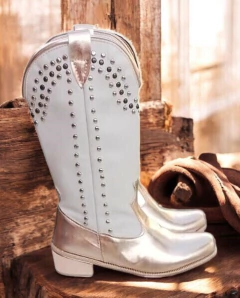 Mod. Texana Alta - Aitu Eco Cobre y Tachas - Talles 26 al 40 - comprar online