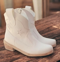 Mod. Texana Baja - Estrellita Eco Blanco - Talles 26 al 40 - comprar online