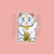 Artemis Gato de la suerte Sticker