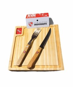 Tabla de Asado Con Cubiertos Independiente