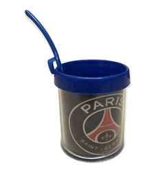Taza de Plastico Con Cucharita Con Soporte Paris PSG