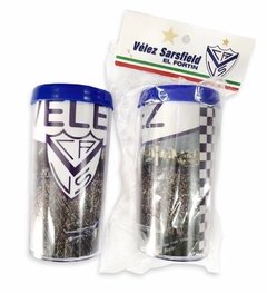 Vaso de Plastico Largo Vélez Sarfield