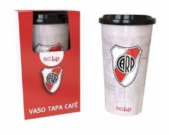 Vaso Café C/ Tapa 20oz Deco C/ Caja C/ Licencia River Plate