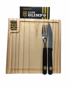 Tabla de Asado Con Cubiertos Olimpo