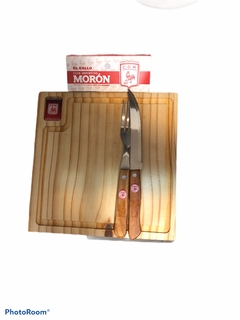 Tabla de Asado Con Cubiertos Morón