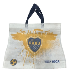 Bolsa Tela C/ Manija 45x40x10 Boca Juniors