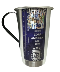 Jarro C/ Manija Gran Alemán AFA Copa America USA Campeón 2024 Azul