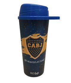 Vaso 18oz Con Tapa y Pico Licencia Oficial Boca Juniors