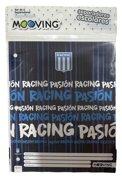Separadores de Materias Pack x 6un Racing Club