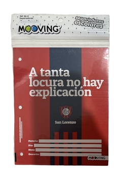 Separadores de Materias Pack x 6un San Lorenzo