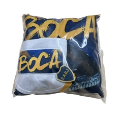 Set Bebé Almohadon 25x25 + Babero + Porta Chupete Boca Juniors - comprar online