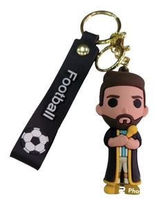 Llavero 3D Importado Messi C/ Capa Negra