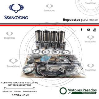 Repuestos Ssangyong - Ssangyong Musso - Ssangyong Koriando - Ssangyong M111 - Ssangyong Istana - Ssangyong OM601 - Ssangyong OM602 - Ssangyong Actyon - Ssangyong D20DT - Ssangyong Arco.