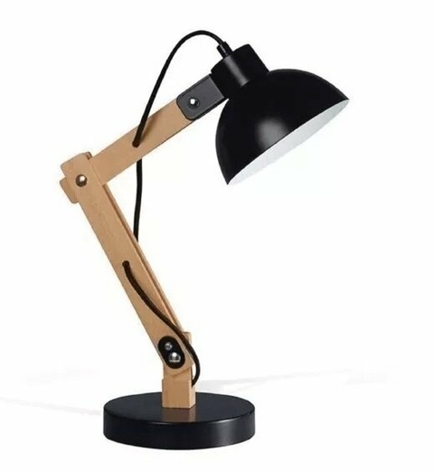 Lampara de mesa Nordica Negro Ajustable